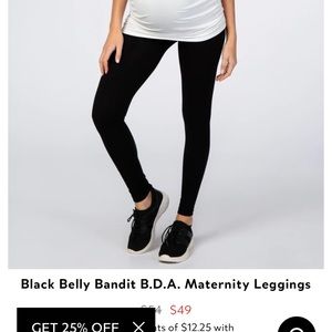 Pink Blush Seamless Maternity Leggings